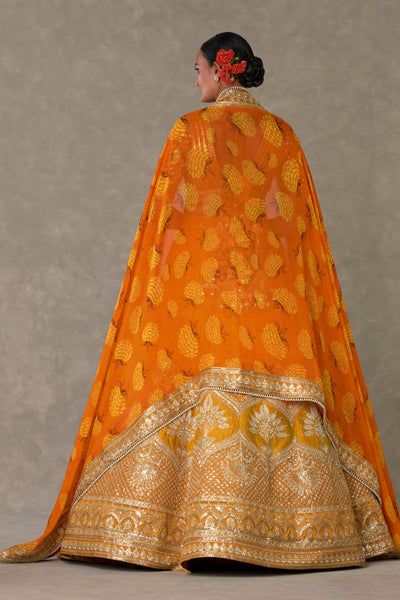 Masaba Rust Narangi Bagh Lehenga Indian designer wear online shopping melange singapore