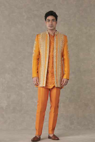 Masaba Menswear Rust Narangi Bandi Indian designer wear online shopping melange singapore