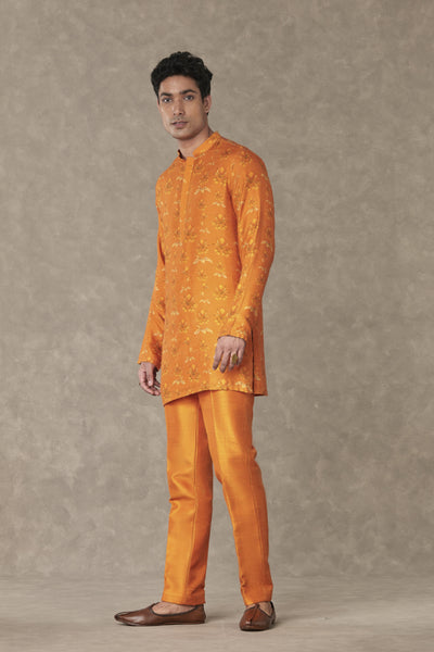 Masaba Menswear Rust Narangi Kurta Indian designer wear online shopping melange singapore