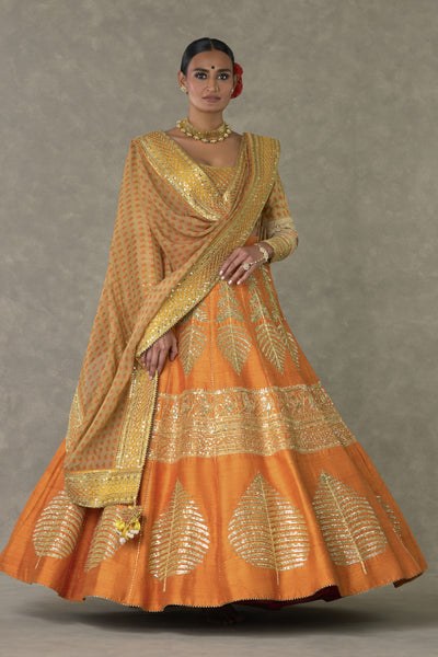 Masaba Rust Paan Patti Lehenga Set Indian designer wear online shopping melange singapore