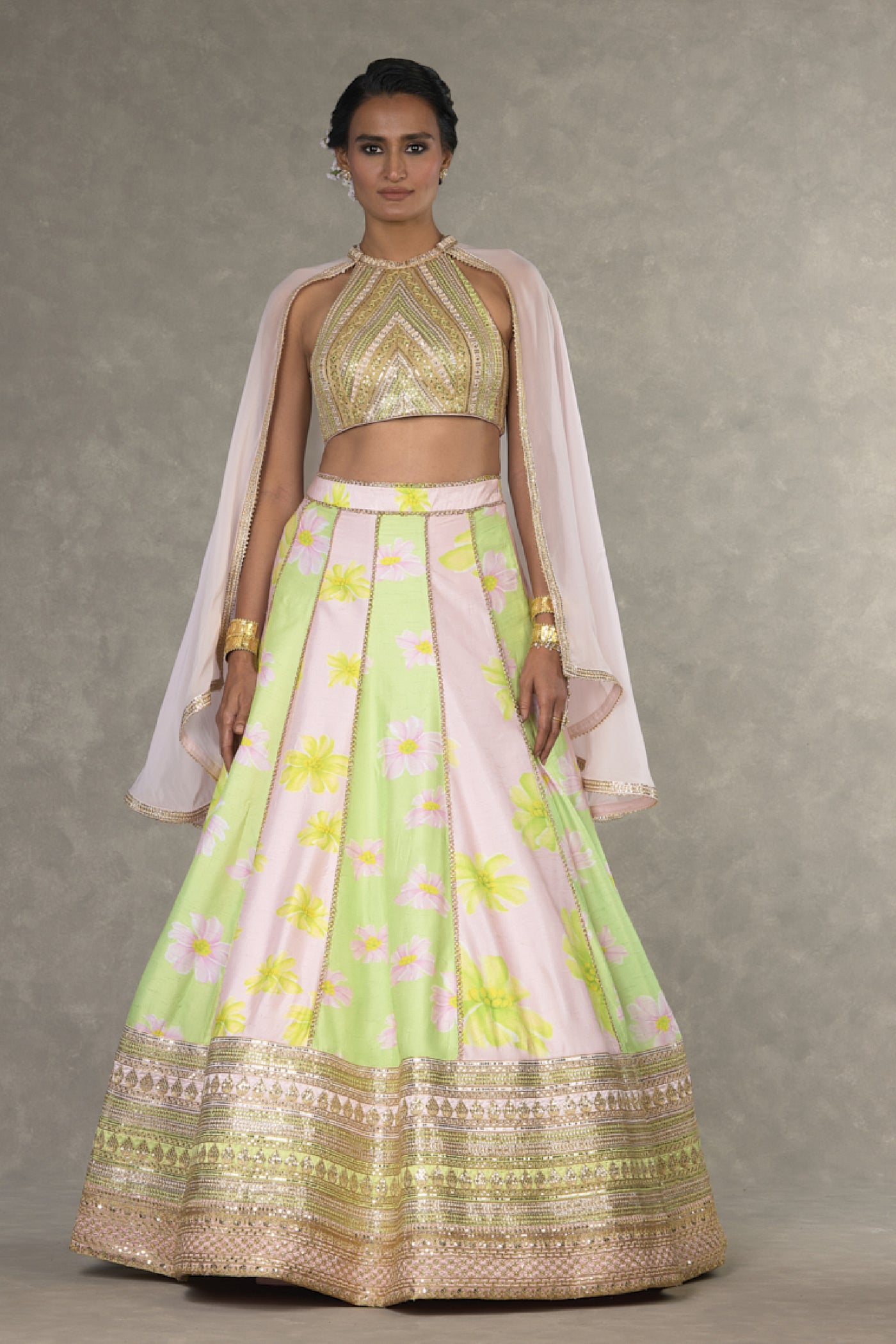 Masaba Summertime Parijat Sorbet Lehenga Indian designer wear online shopping melange singapore