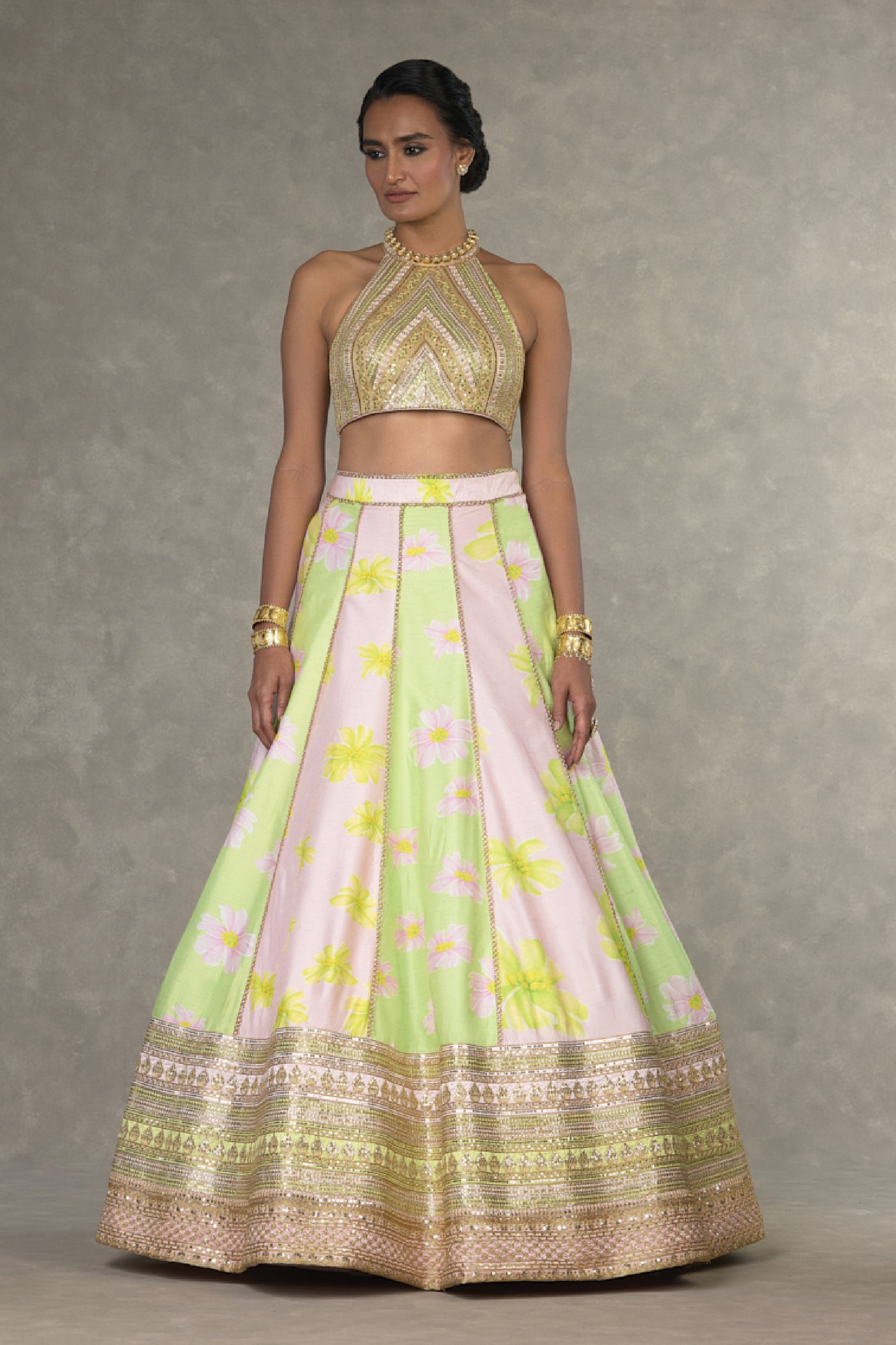 Masaba Summertime Parijat Sorbet Lehenga Indian designer wear online shopping melange singapore