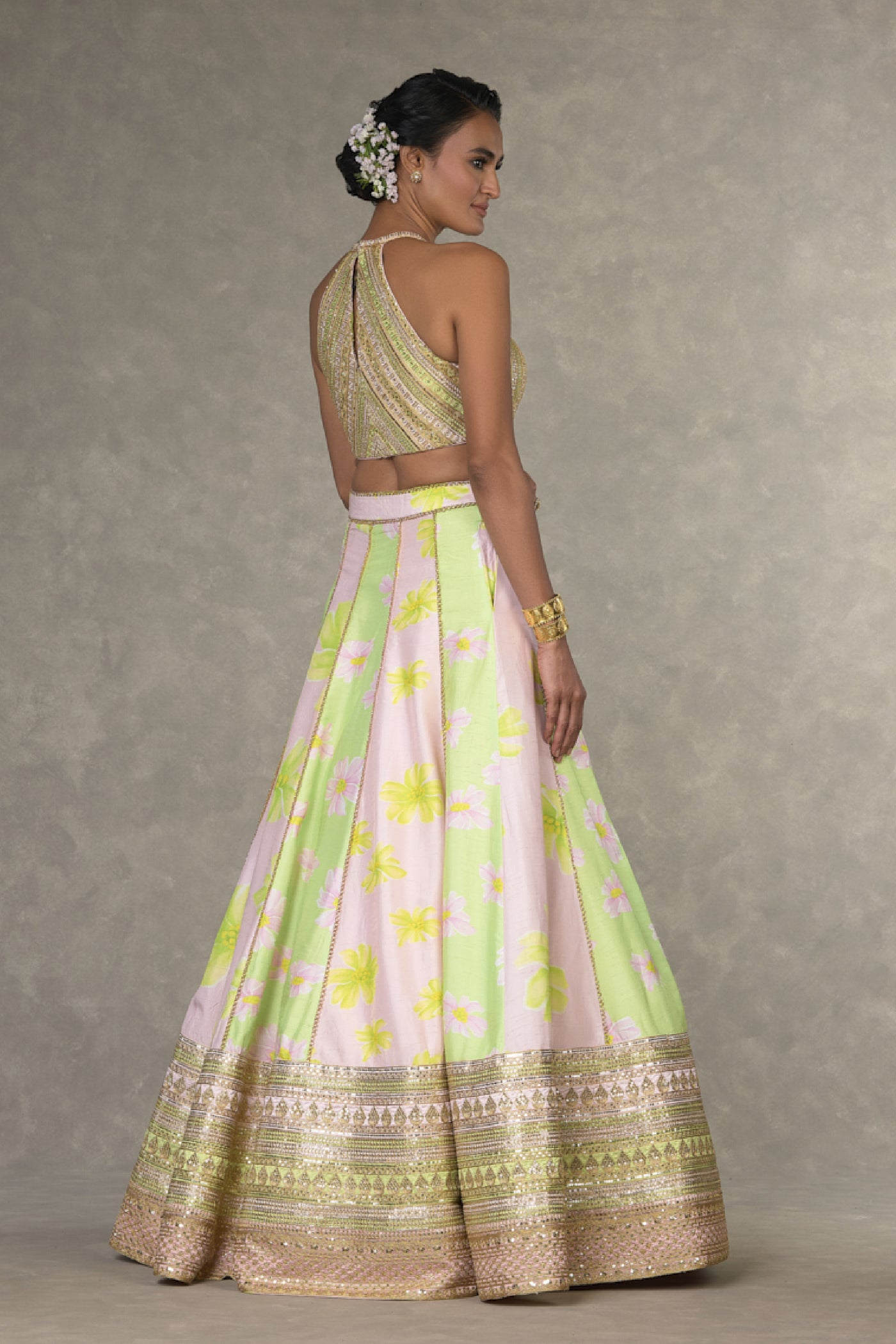 Masaba Summertime Parijat Sorbet Lehenga Indian designer wear online shopping melange singapore