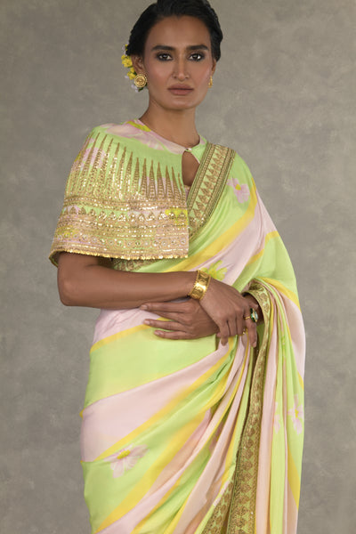 Masaba Summertime Sorbet Parijat Saree Indian designer wear online shopping melange singapore