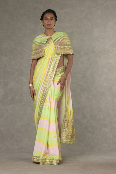Masaba Summertime Sorbet Parijat Saree Indian designer wear online shopping melange singapore