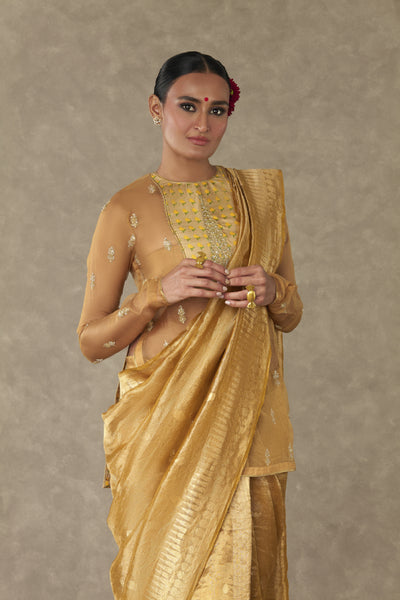 Masaba Sunehri Tissue Saree Indian designer wear online shopping melange singapore