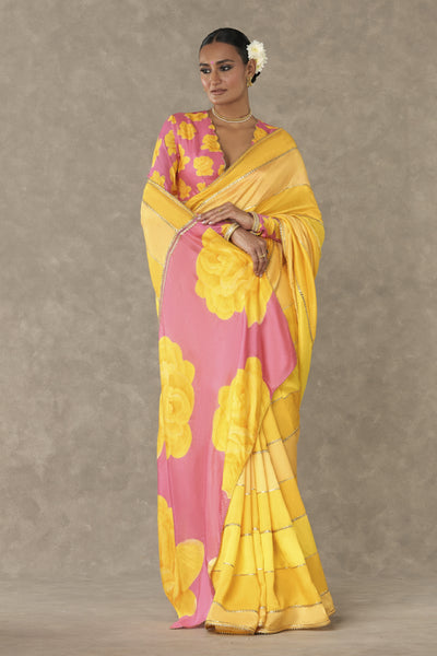 Masaba Yellow Kasata Saree Indian designer wear online shopping melange singapore