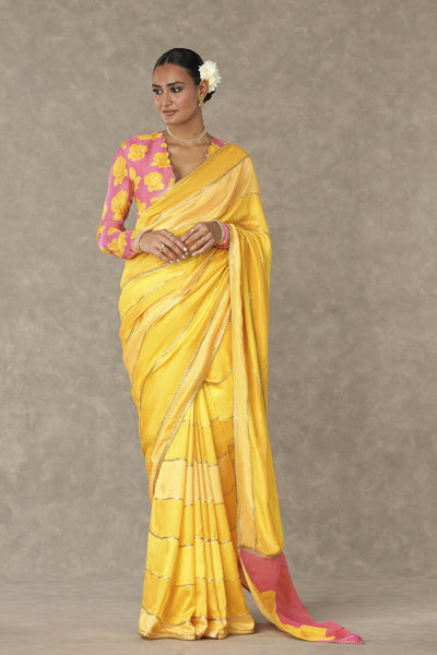 Masaba Yellow Kasata Saree Indian designer wear online shopping melange singapore