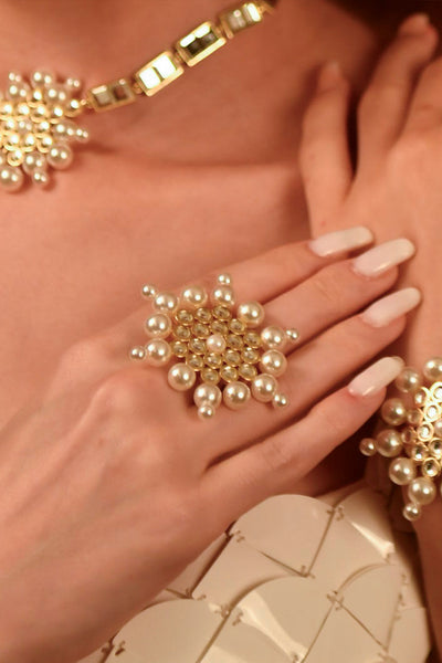 MNSH Aaina Ring indian designer wear online shopping melange singapore