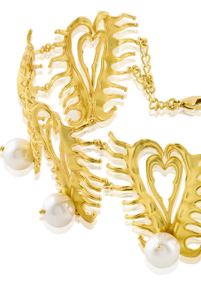 MNSH Amour Heart Choker indian designer wear online shopping melange singapore
