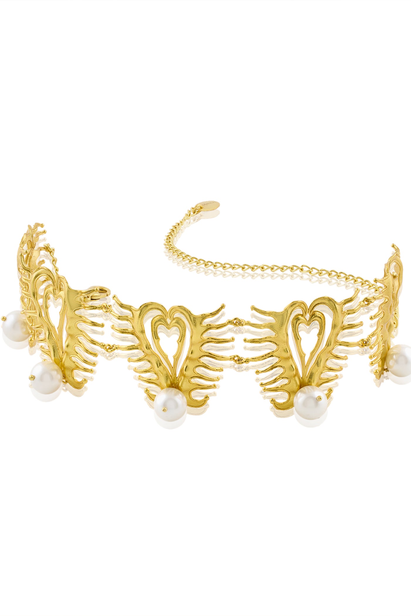 MNSH Amour Heart Choker indian designer wear online shopping melange singapore
