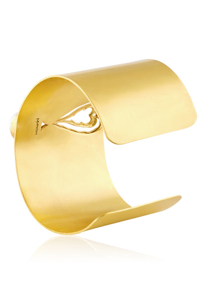 MNSH Amour Heart Statement Cuff indian designer wear online shopping melange singapore