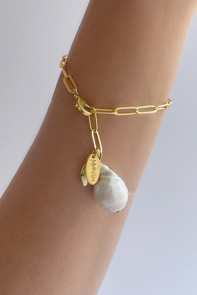 MNSH Baroque Pearla Link Bracelet indian designer wear online shopping melange singapore