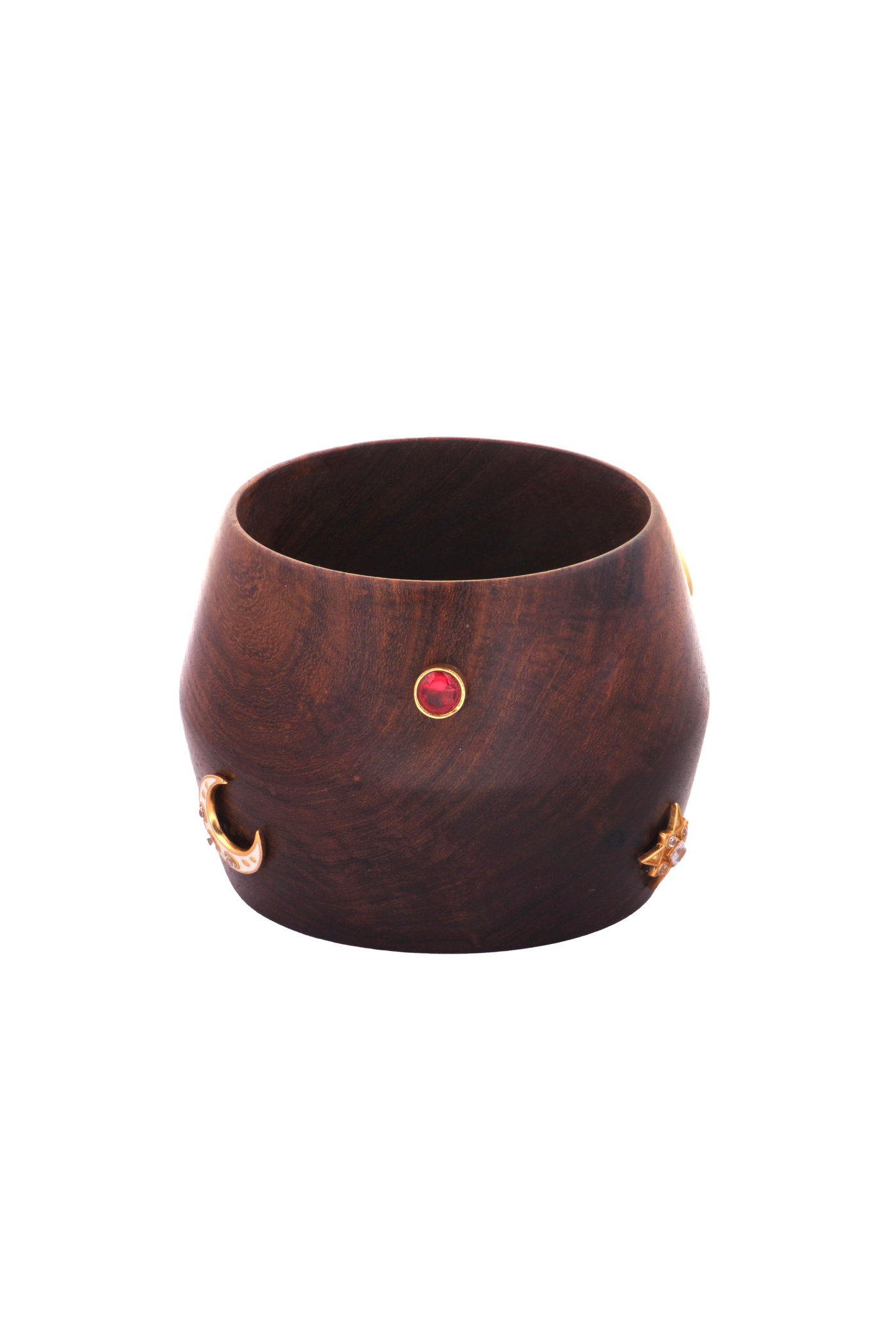 MNSH Chand Tara Bangle Online Shopping Melange Singapore Indian Designer Wear Resort Gifting Gold Wood