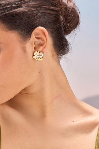 MNSH Kamal Polki Studs indian designer wear online shopping melange singapore 