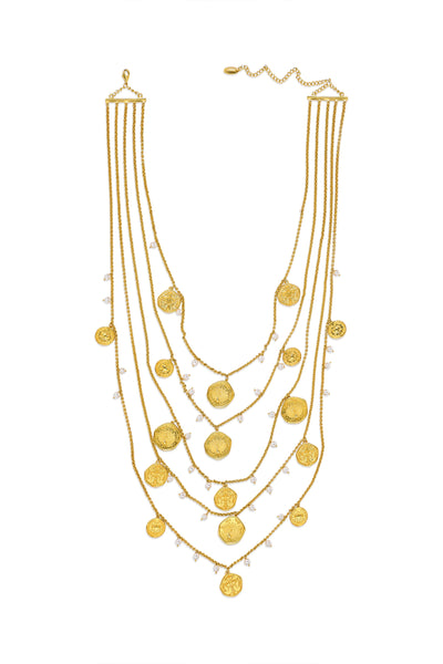 MNSH Layered Mor Coin Haar Indian designer wear online shopping melange singapore 
