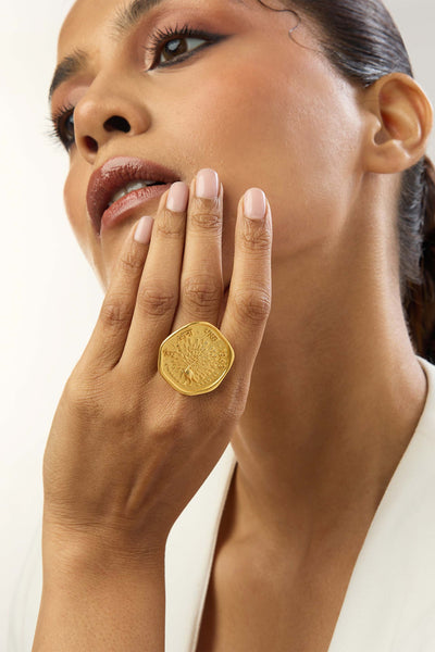 MNSH Mor Coin Ring Indian designer wear online shopping melange singapore 