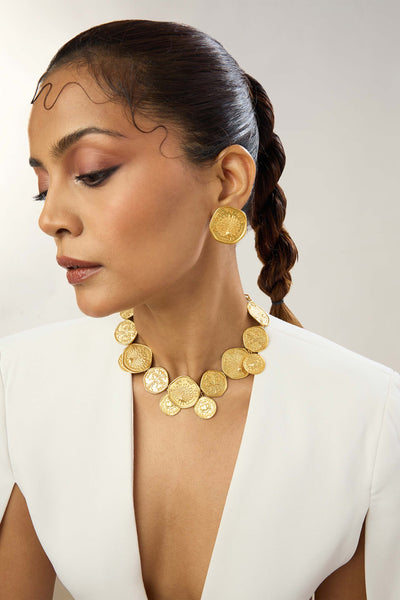 MNSH Mor Coin Stud Indian designer wear online shopping melange singapore 