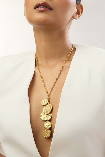 MNSH Mor Kamal Long Chain Indian designer wear online shopping melange singapore 
