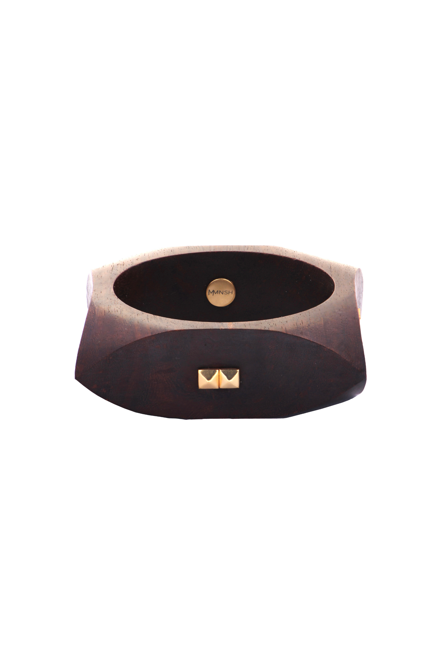 MNSH Nidar Shakti Bangle Wood Gold Melange Singapore Online Shopping Indian Designer Wear Resort Gifting Womenswear