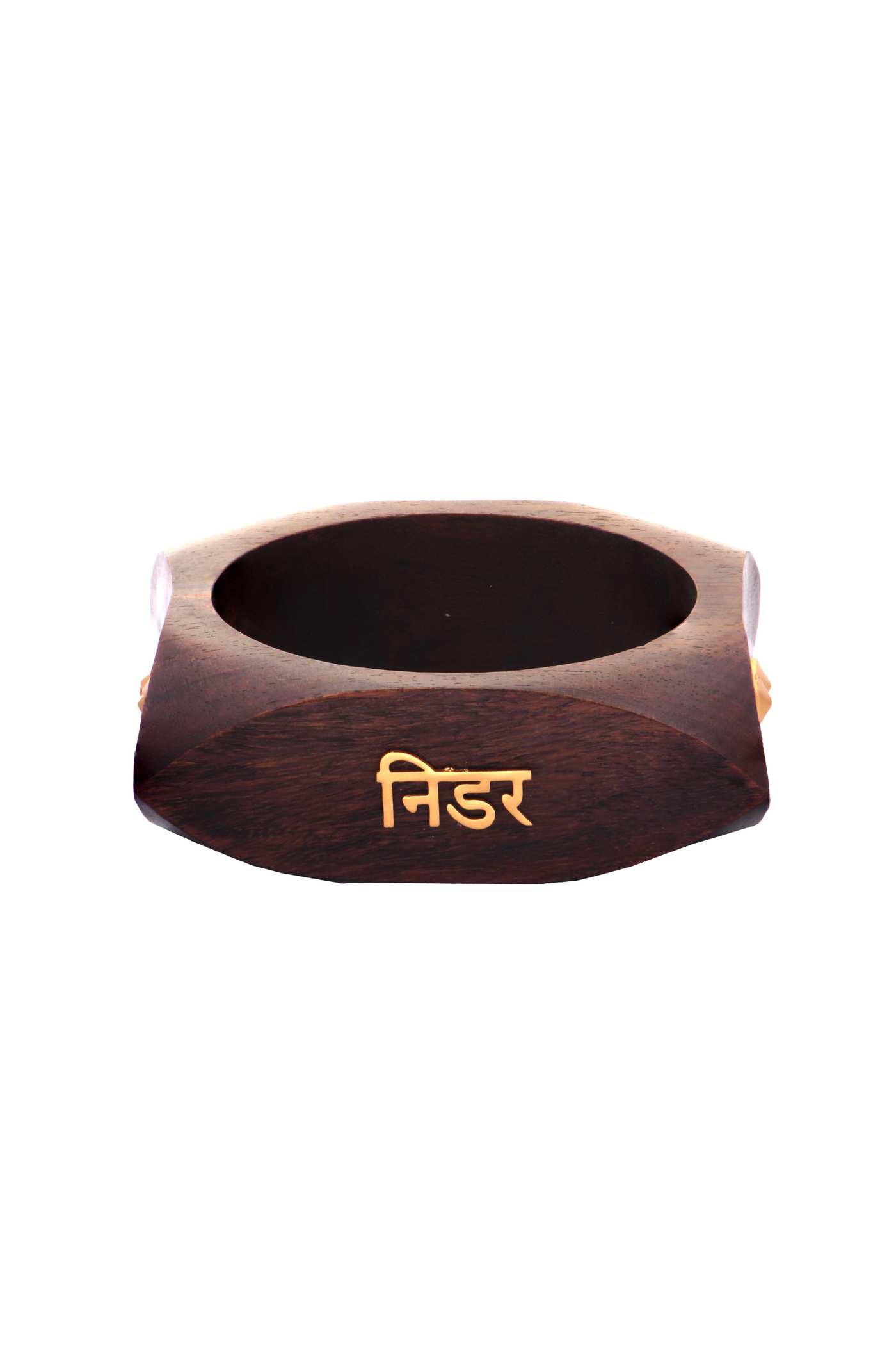 MNSH Nidar Shakti Bangle Wood Gold Melange Singapore Online Shopping Indian Designer Wear Resort Gifting Womenswear