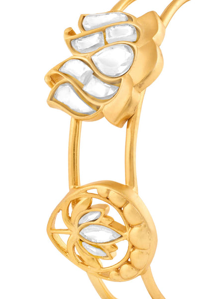 MNSH Noor Kamal Polki Cuff indian designer wear online shopping melange singapore 
