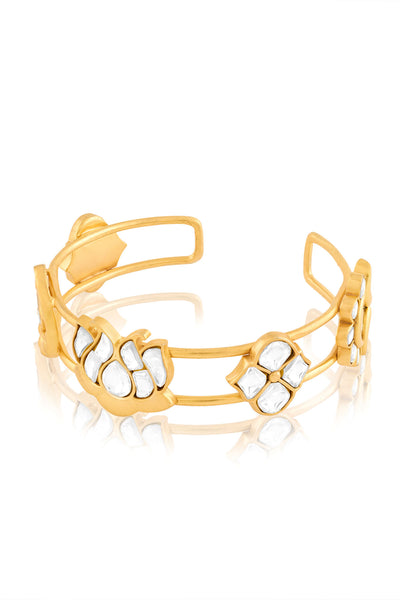 MNSH Noor Kamal Polki Cuff indian designer wear online shopping melange singapore 
