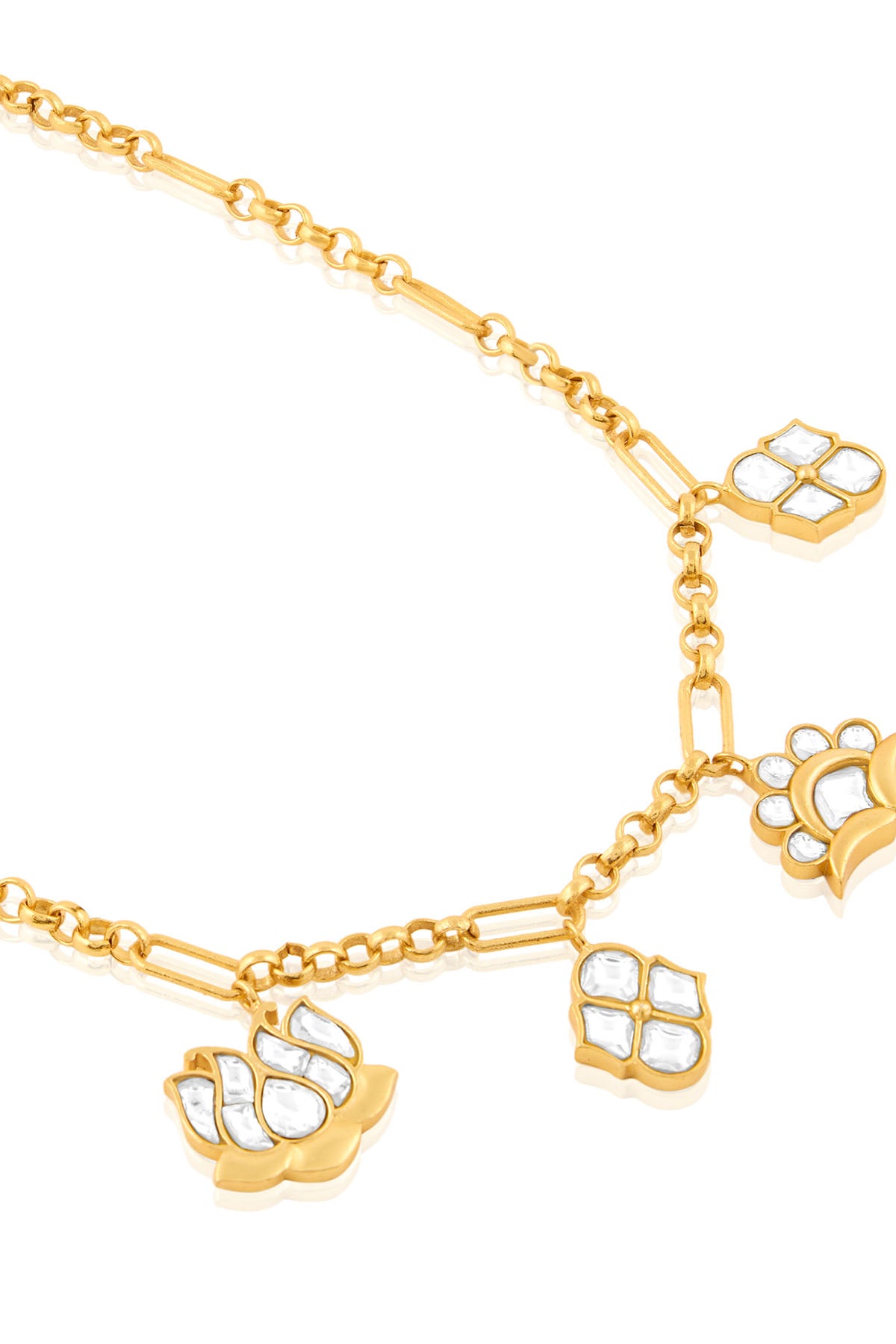 MNSH Noor Polki Charm Necklace indian designer wear online shopping melange singapore 