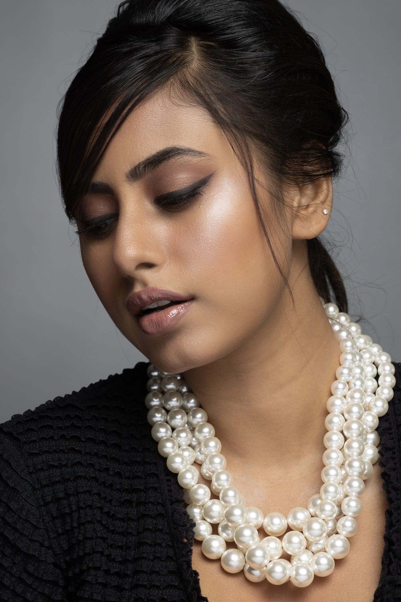 MNSH Pearl Twisted Necklace indian designer wear online shopping melange singapore