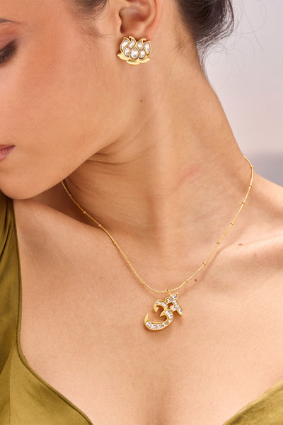 MNSH Polki Initial - A indian designer wear online shopping melange singapore 