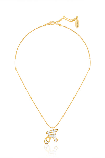 MNSH Polki Initial - M indian designer wear online shopping melange singapore 