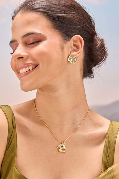 MNSH olki Initial - S indian designer wear online shopping melange singapore 
