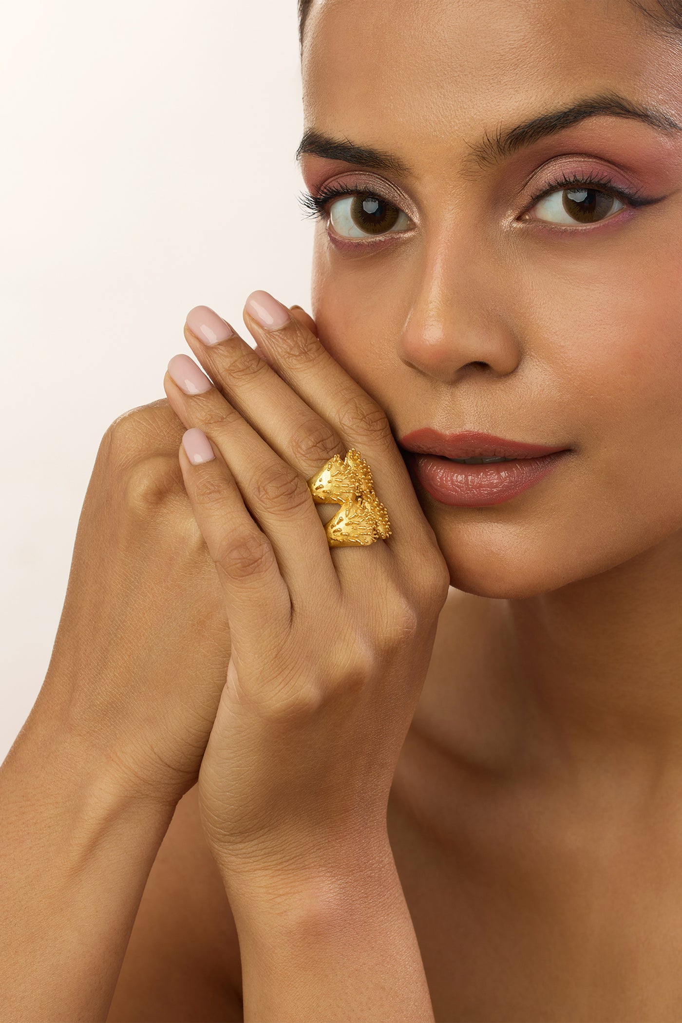 MNSH Vine Double Ring indian designer wear online shopping melange singapore