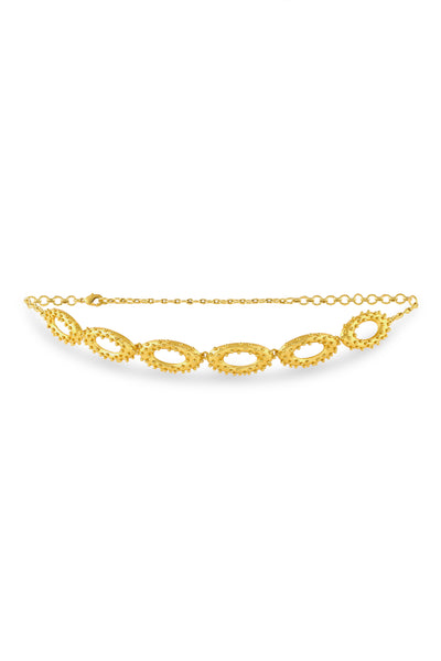 MNSH Vine Mini Oval Choker indian designer wear online shopping melange singapore