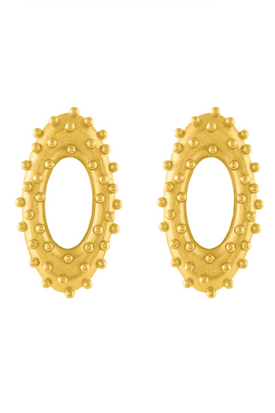 MNSH Vine Oval Studs indian designer wear online shopping melange singapore