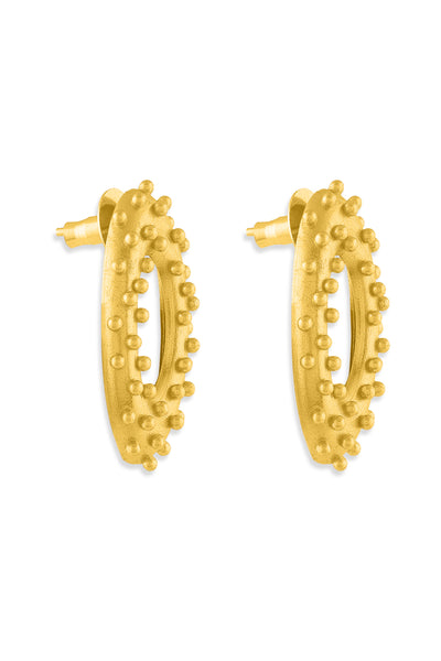 MNSH Vine Oval Studs indian designer wear online shopping melange singapore