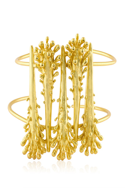 MNSH Vine Statement Cuff indian designer wear online shopping melange singapore