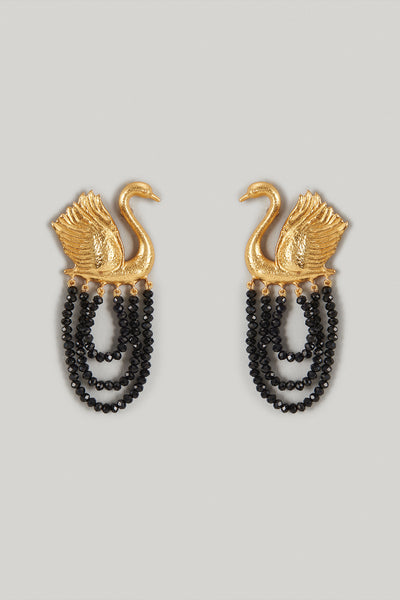 Maalicious Swan Earrings indian designer wear online shopping melange singapore