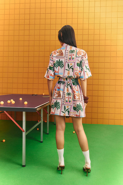 Maison Blu Cargo Dress With Bold Statements Buttons With Pocket Detailing indian designer wear online shopping melange singapore