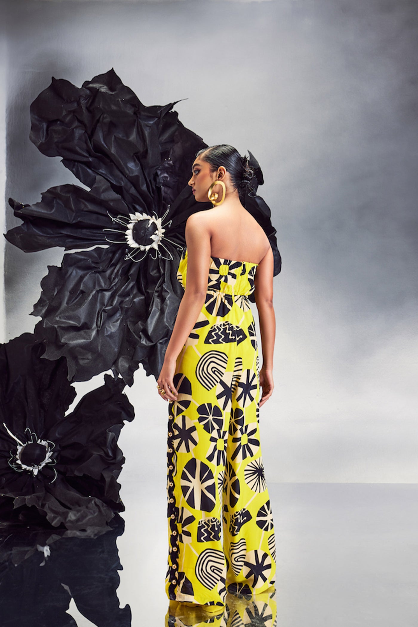 Maison Blu Rick Rack Studded Tube Jumpsuit indian designer wear online shopping melange singapore