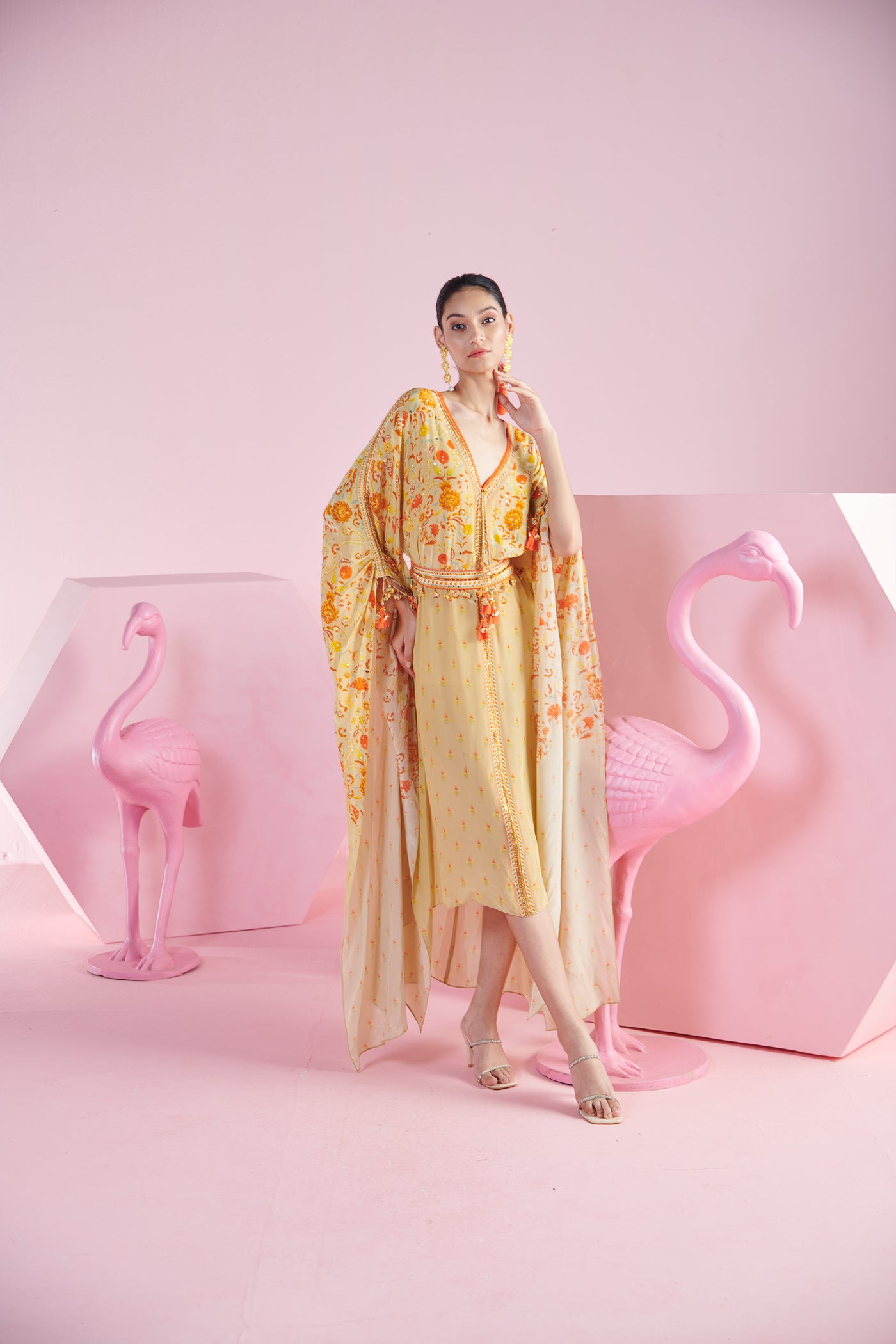 Mandira Wirk Ada Kaftan indian designer wear online shopping melange singapore