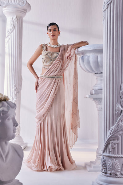 Mandira Wirk Drape Saree indian designer wear online shopping melange singapore