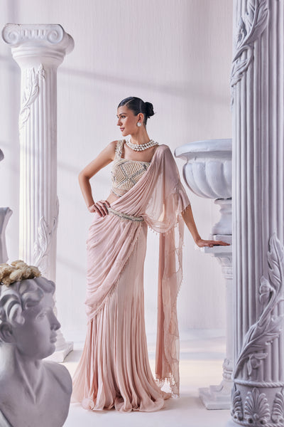 Mandira Wirk Drape Saree indian designer wear online shopping melange singapore