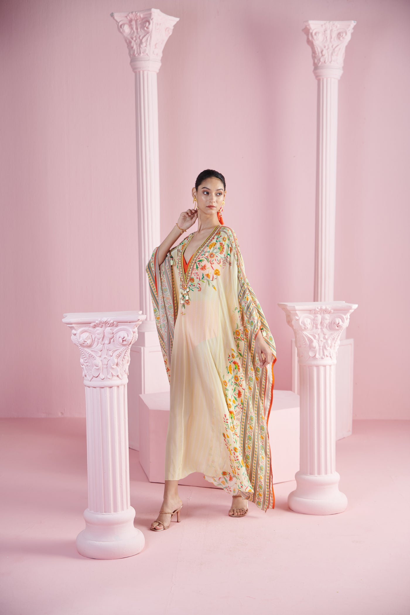 Mandira Wirk Huzur Kaftan indian designer wear online shopping melange singapore