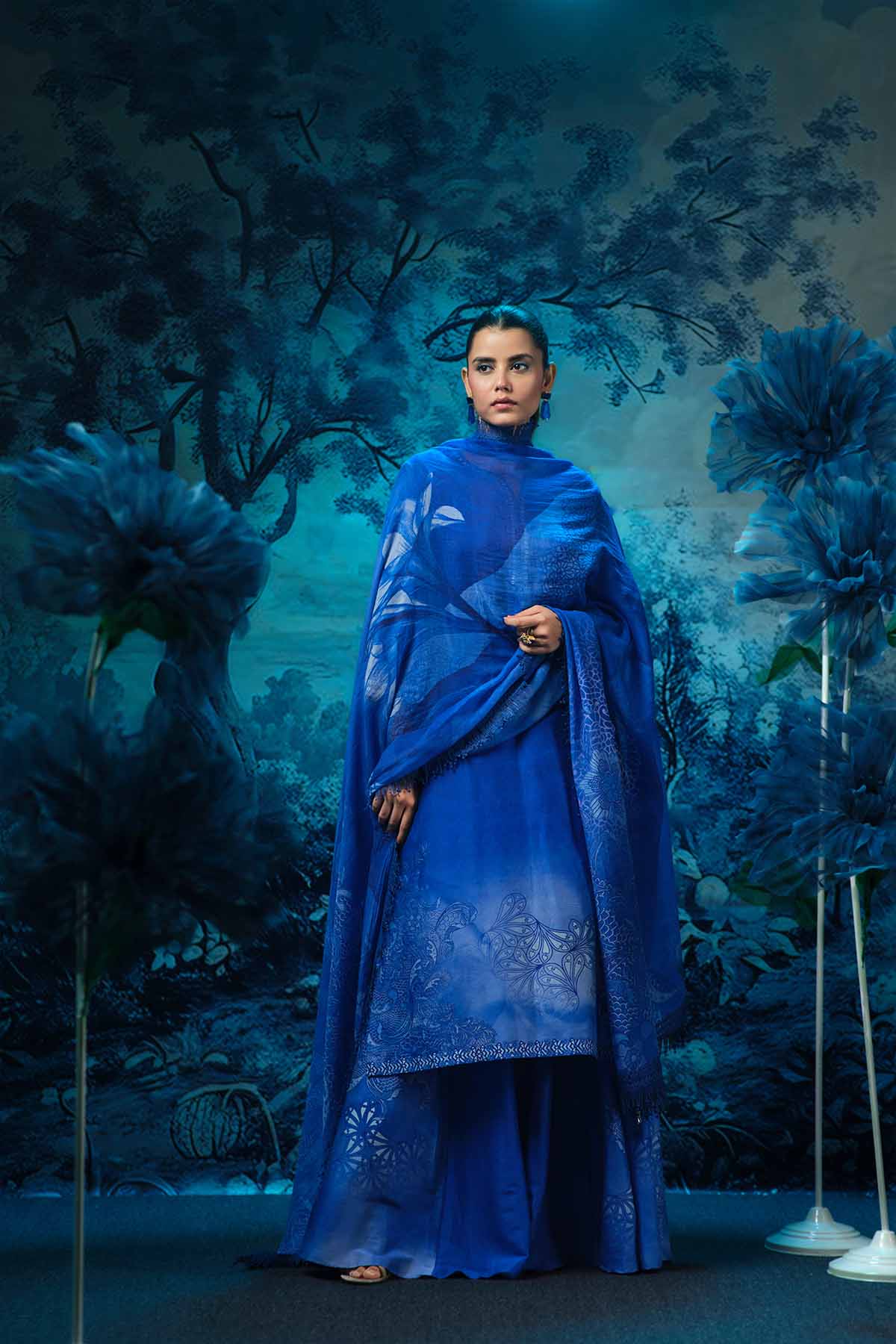 Mandira Wirk Iris Kurta Set indian designer wear online shopping melange singapore 