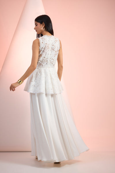 Mandira Wirk Long Solid Dress Indian designer wear online shopping melange singapore