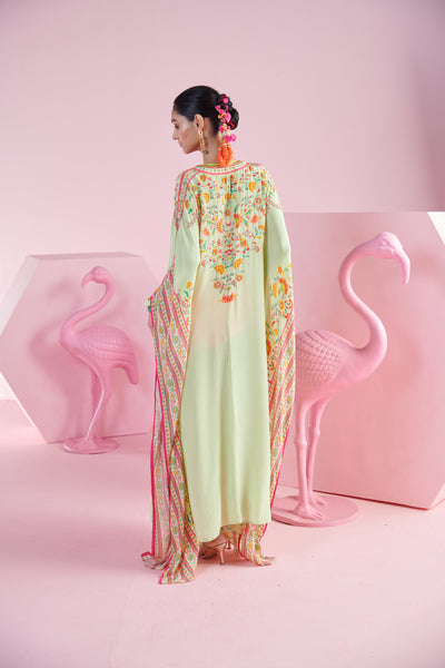 Mandira Wirk Nehir Kaftan indian designer wear online shopping melange singapore