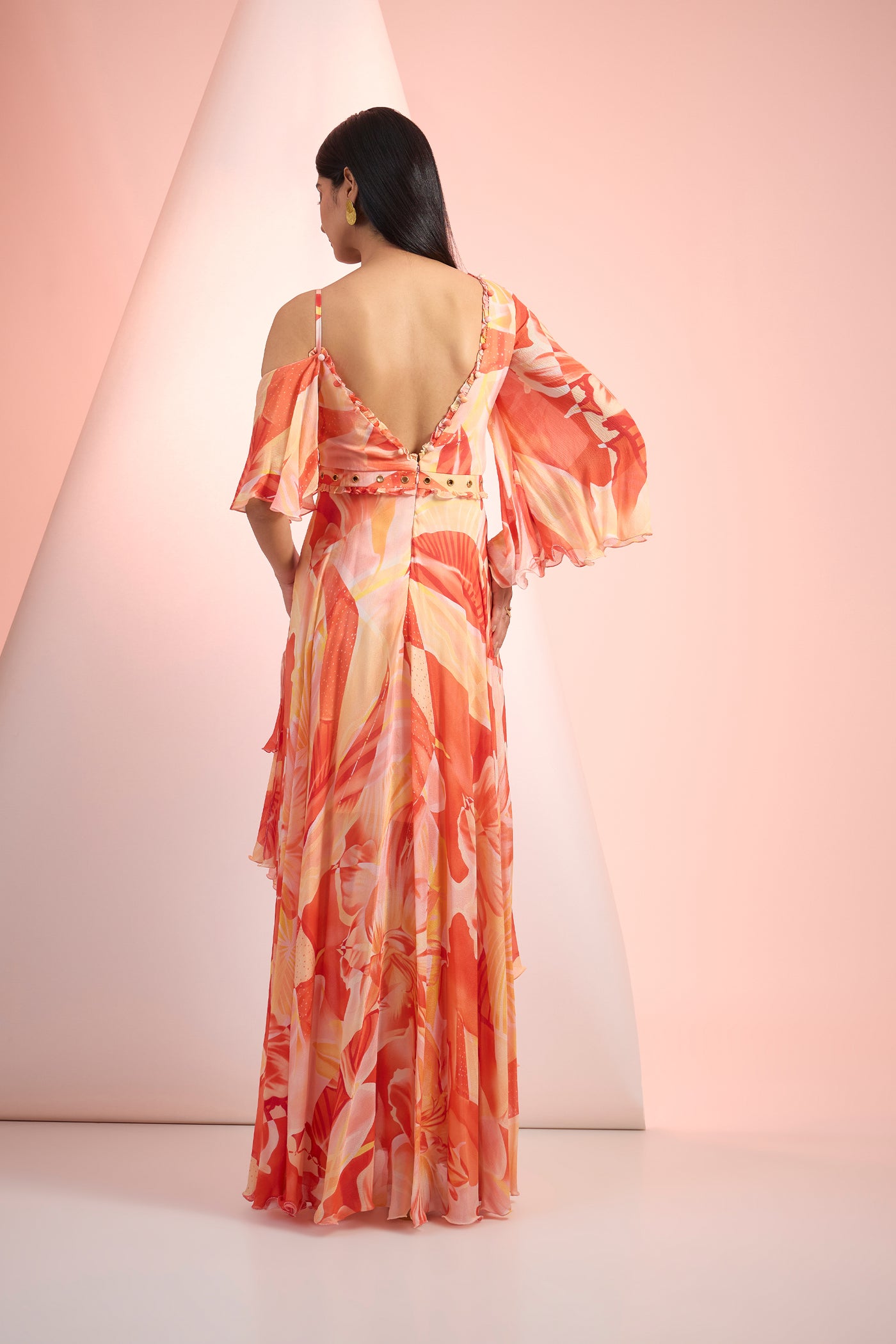 Mandira Wirk Printed Dress Indian designer wear online shopping melange singapore