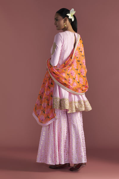 Masaba Baby Pink Springbud Sharara Set Indian designer wear online shopping melange singapore