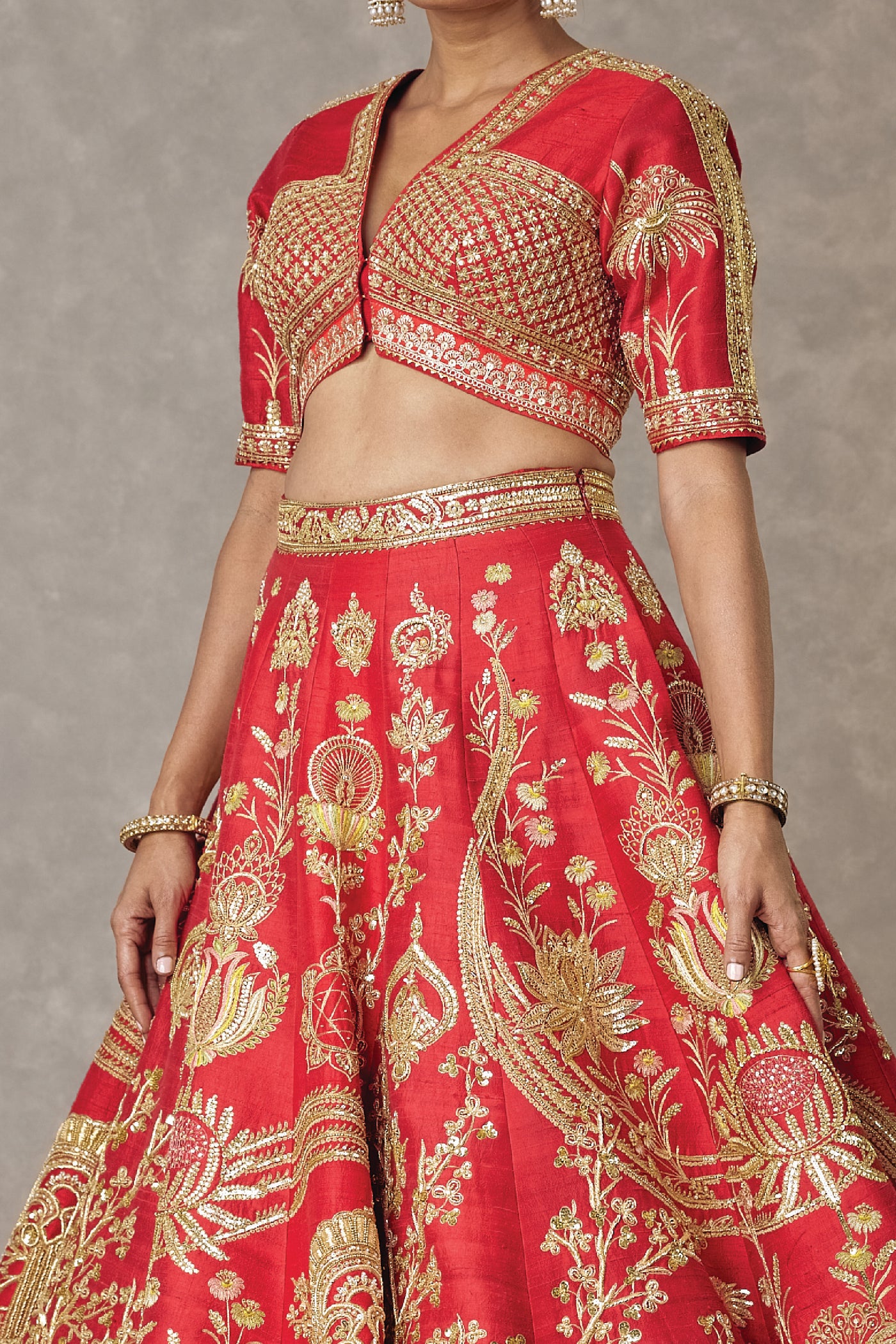 Masaba Bagh-E-Bahar Neelkamal Lehenga indian designer wear online shopping melange singapore